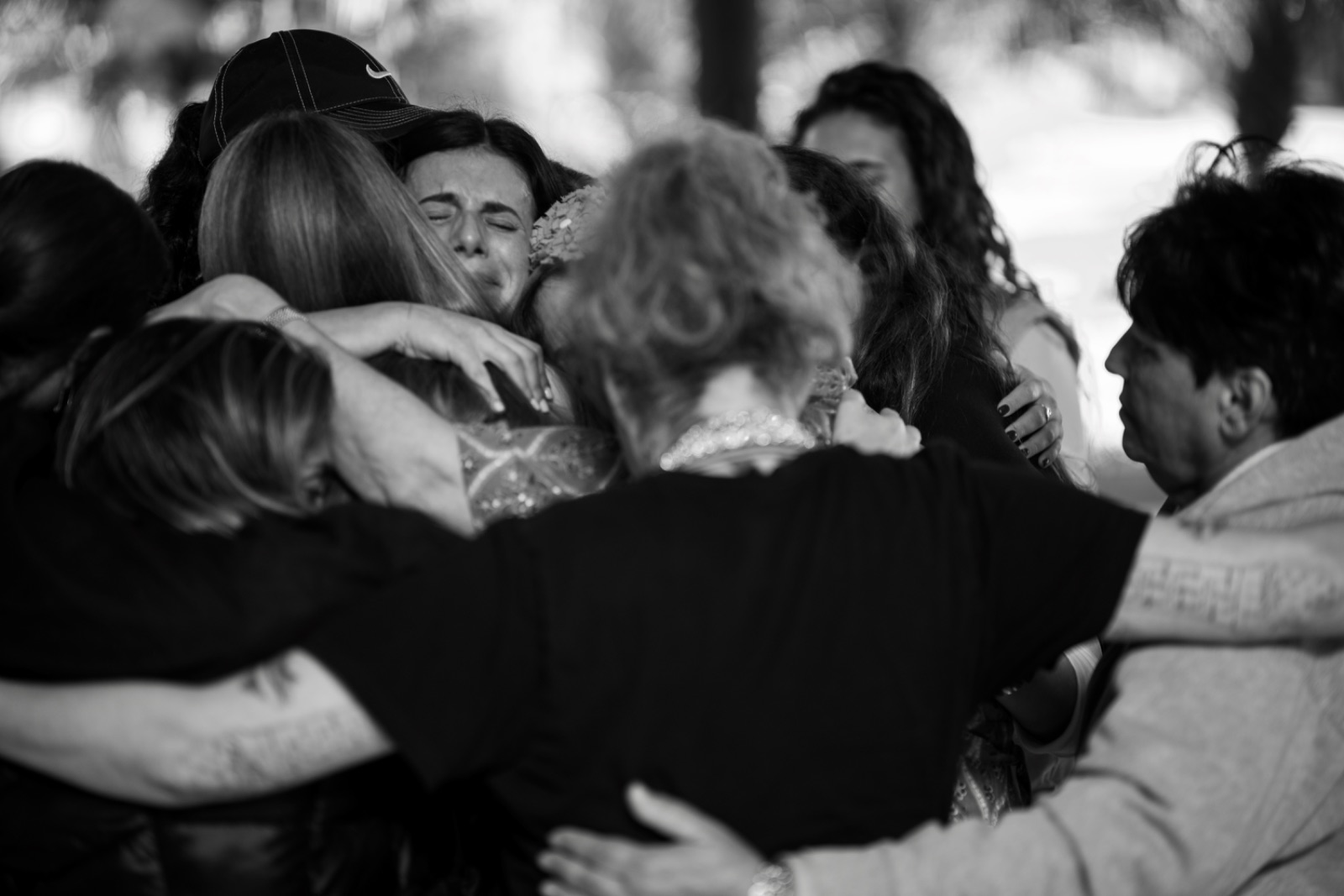 Participants embracing